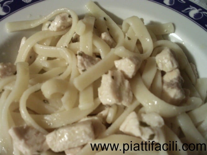 Tagliolini al limone con pesce spada