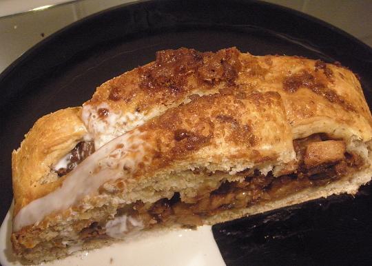Treccia ripiena di bietola e ricotta
