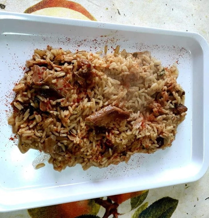 Risotto con funghi porcini e paprika dolce