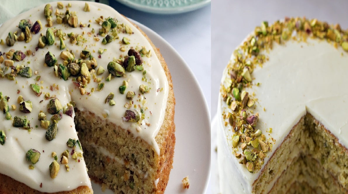 Torta o caprese al pistacchio