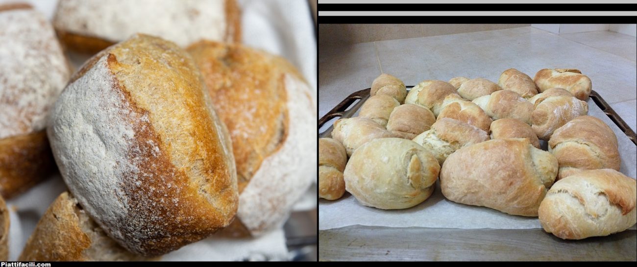 Cazzottini di pane con semola di grano duro e lievito madre
