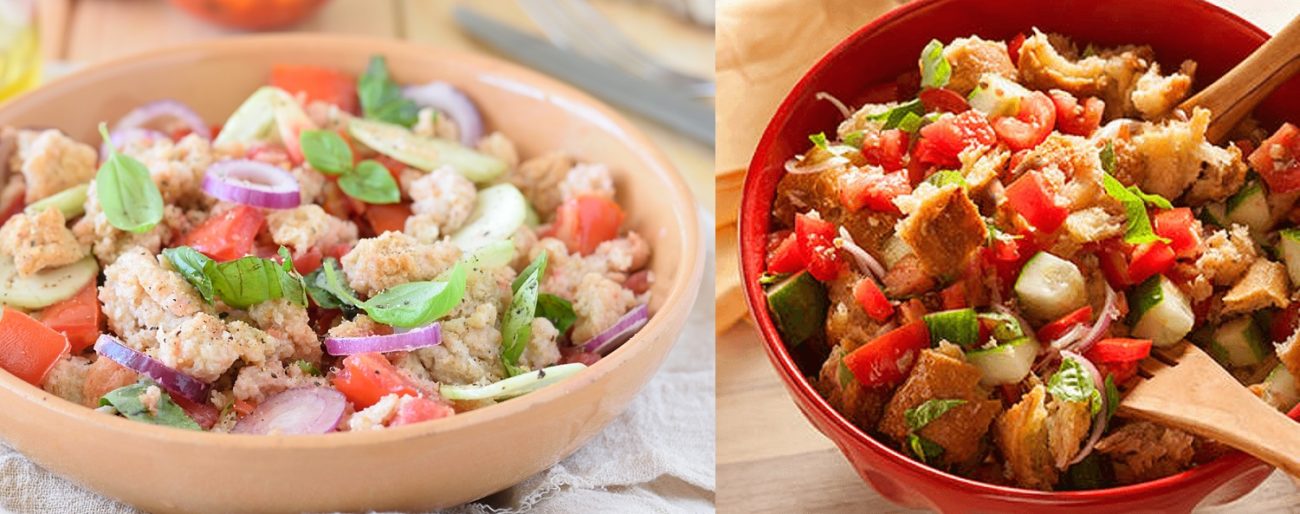 Panzanella toscana tradizionale dei contadini