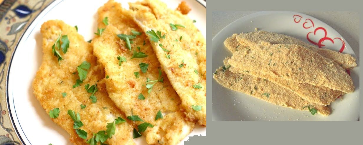 Filetti di merluzzo infarinati e fritti : idea per far mangiare il pesce ai bambini