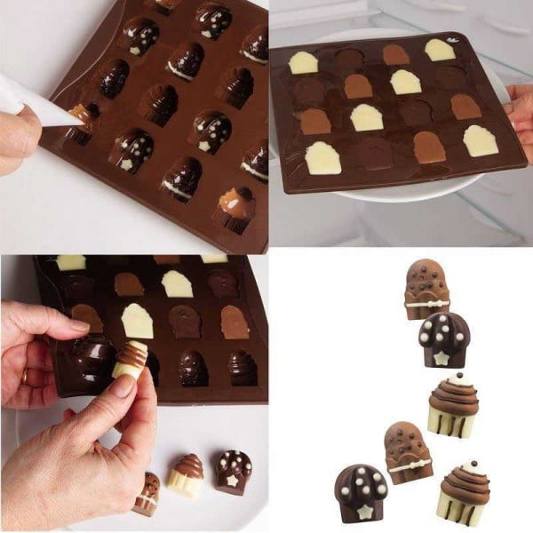 Cioccolatini assortiti : alla nutella, cioccolato bianco e nocciola