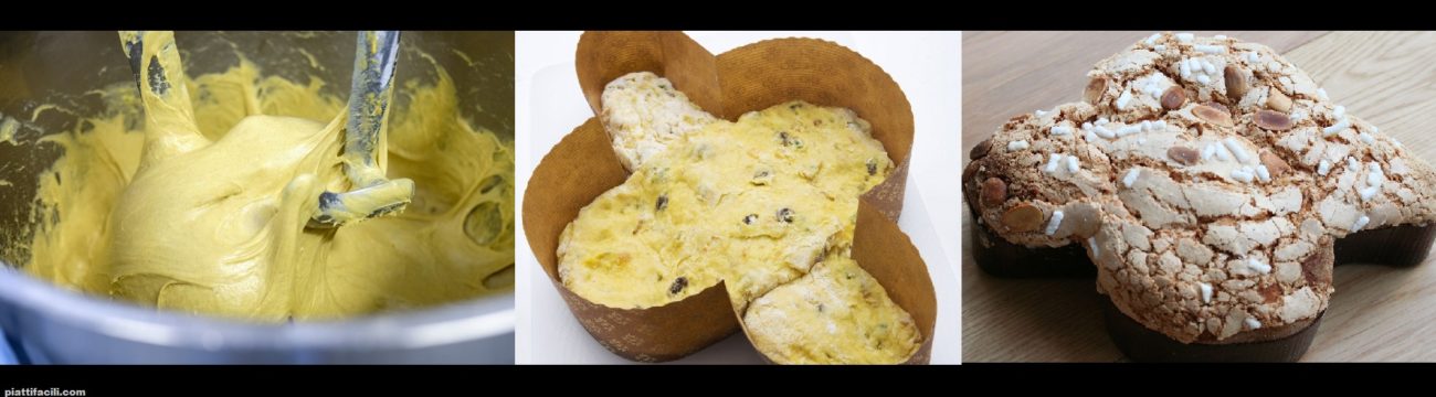 Colomba con farina di manitoba fatta con la planetaria
