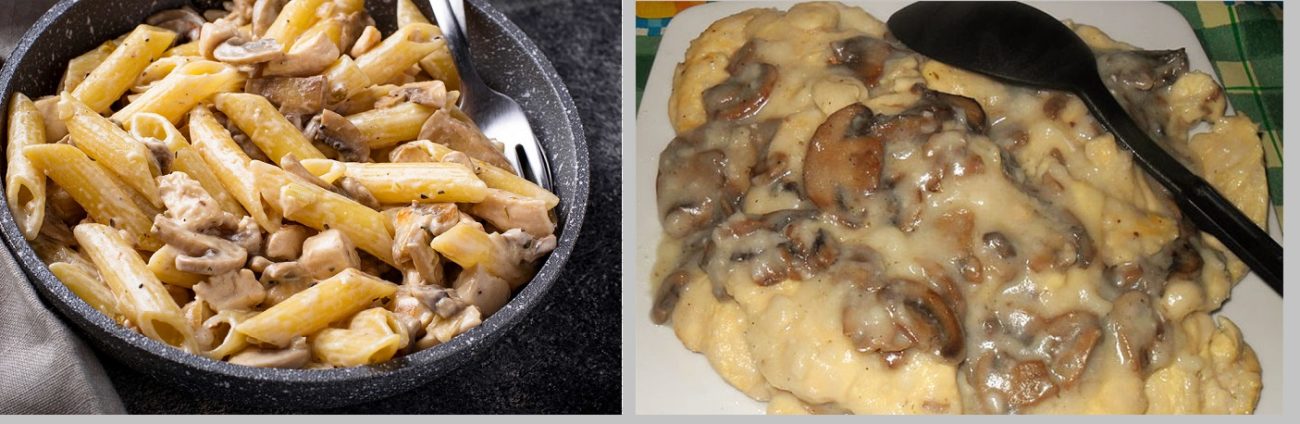Pasta ai funghi : la ricetta per renderla cremosa