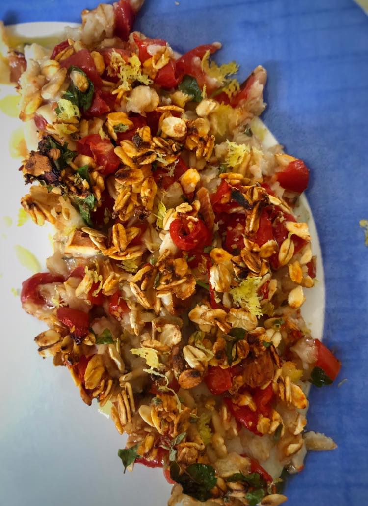 Filetto di sogliola in crosta di fiocchi d’avena 