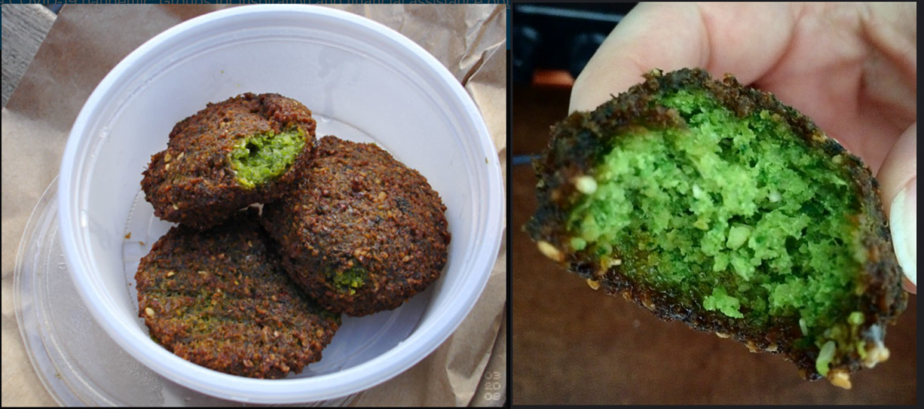 Falafel piselli e menta