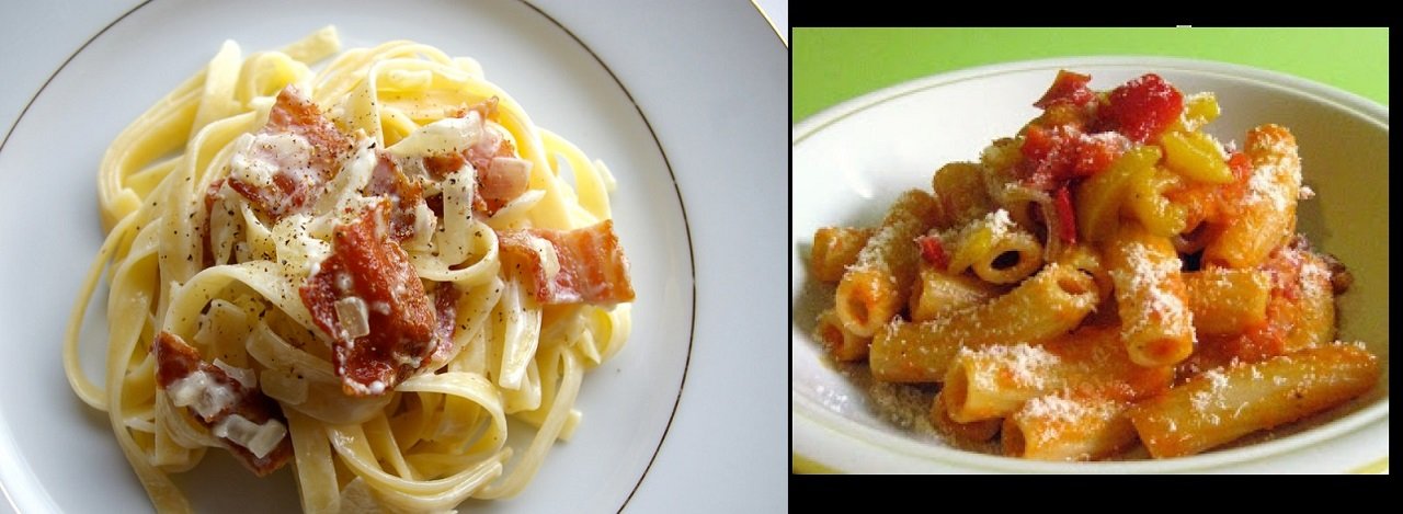 Pasta cremosa ai peperoni con ricotta e guanciale