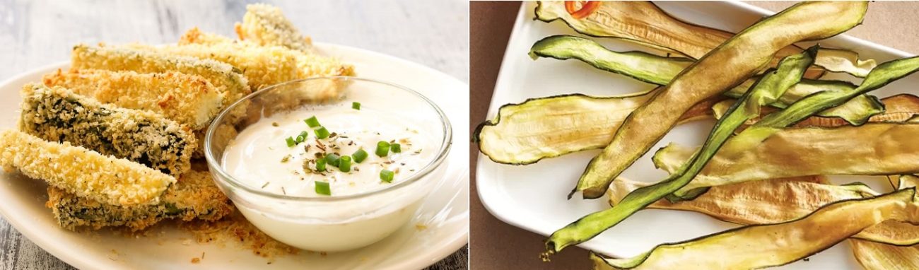 Zucchine chips in solo 30 minuti