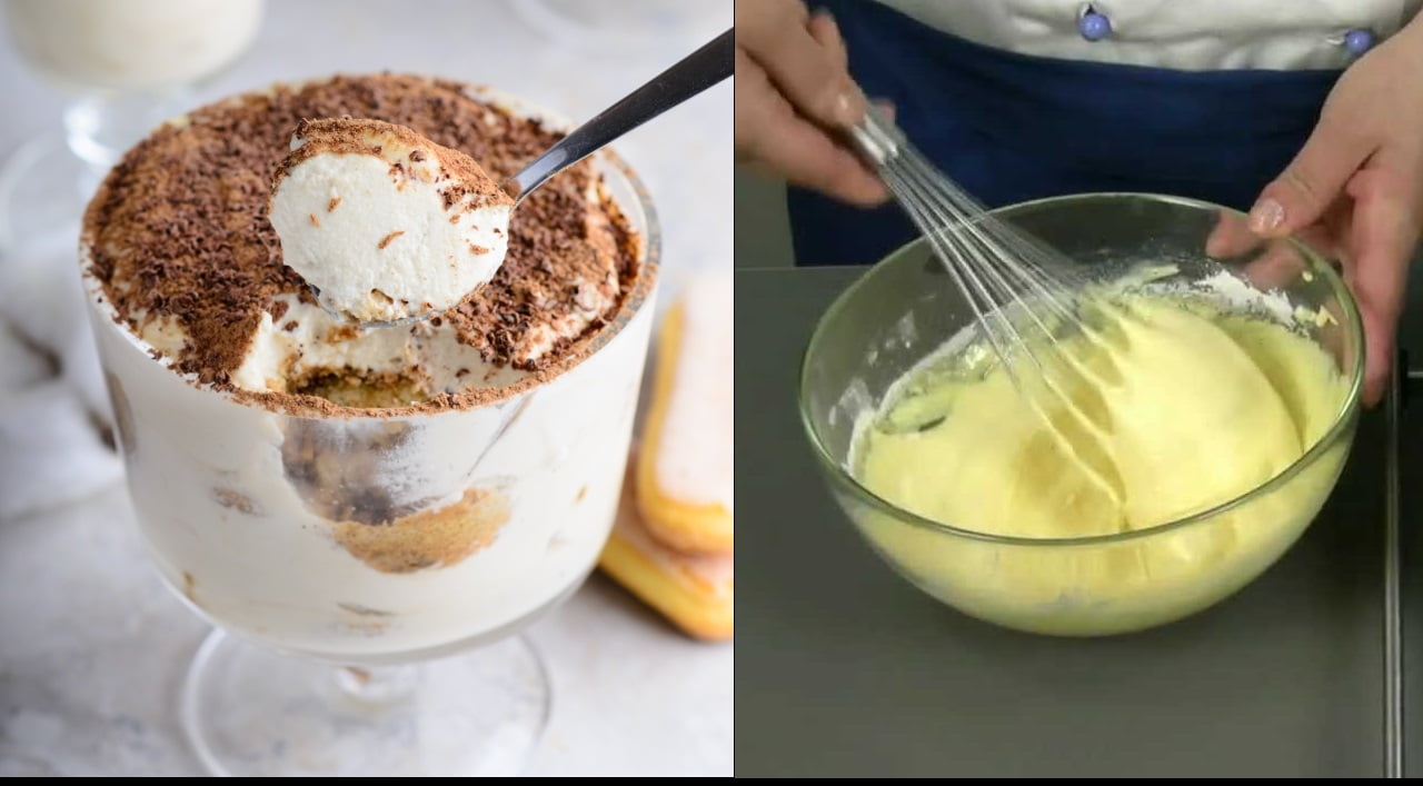Dolce al bicchiere con poche calorie