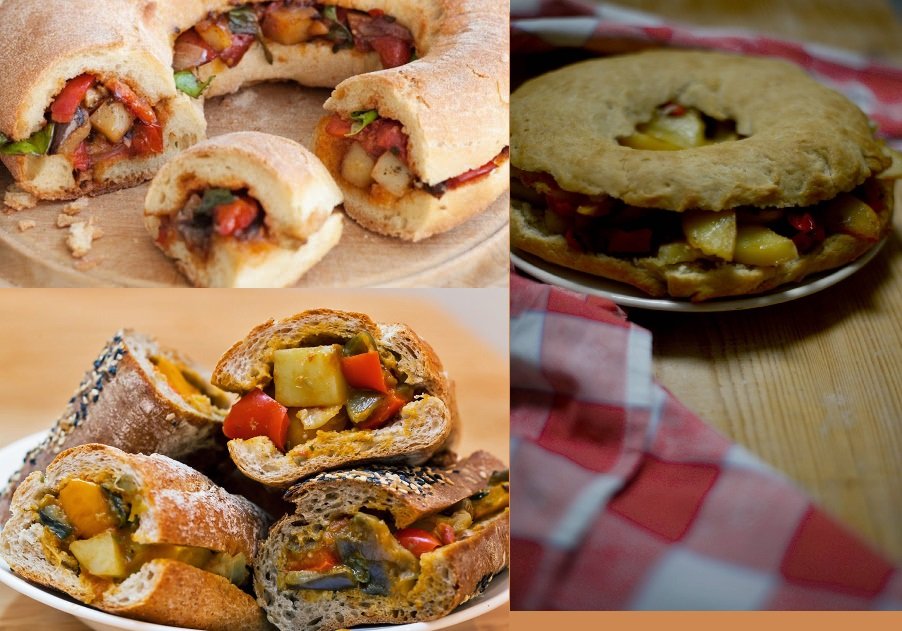 Panino ripieno di purgatorio alla calabrese