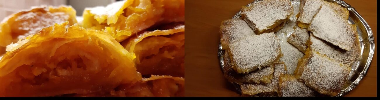 Placinta cu dovleac , dolce di zucca rumeno
