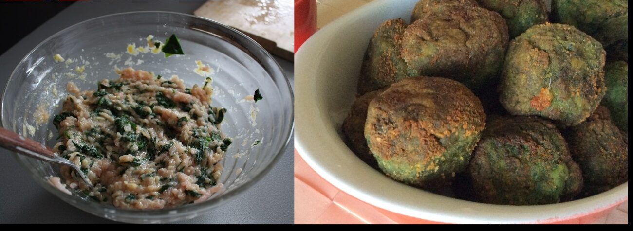 Polpette di alici fresche e cicoria