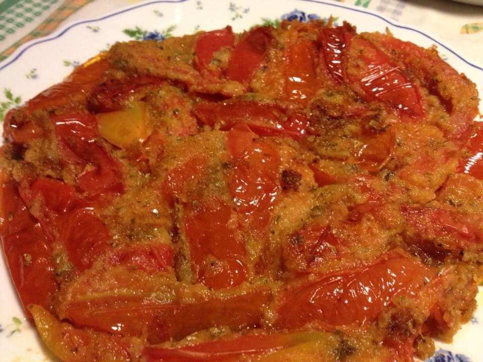 Frittata di pomodori senza uova