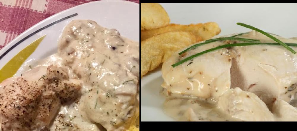 Petto di pollo con funghi e salsa besciamella