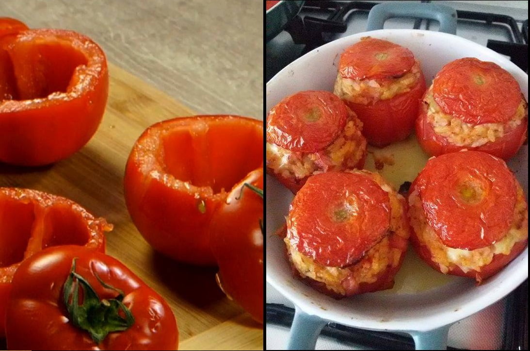 Pomodori farciti prosciutto e provola
