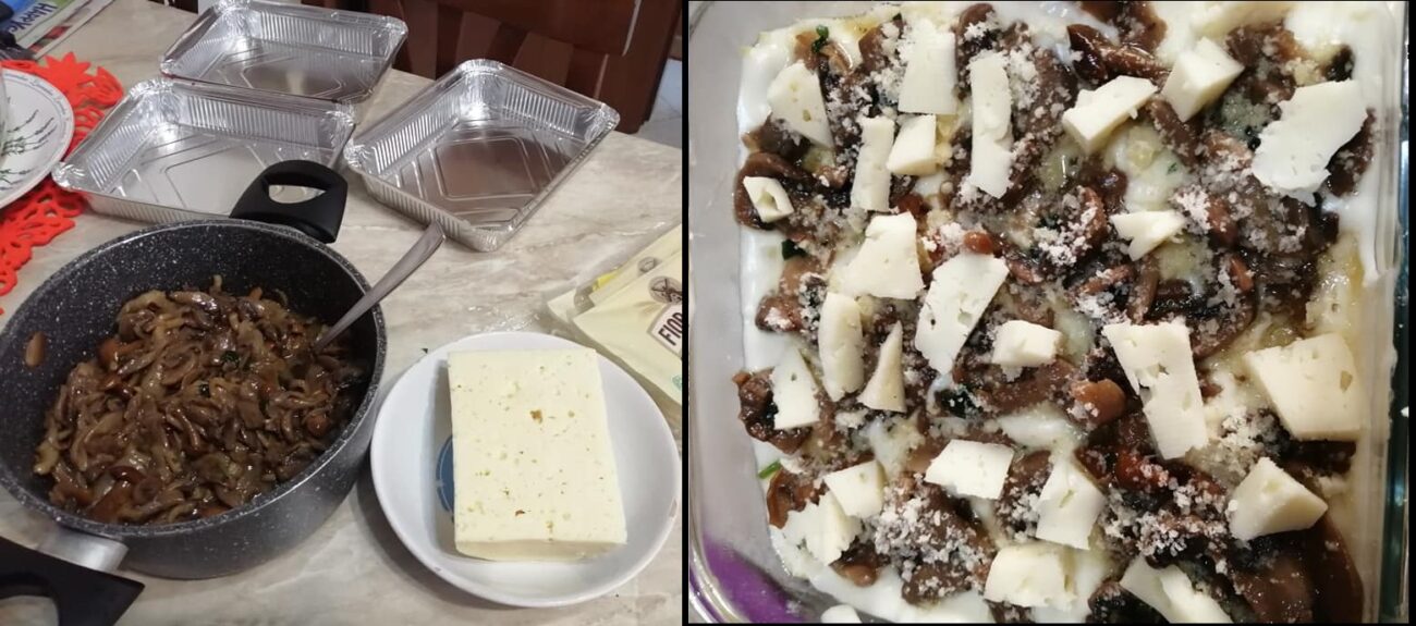 Pasticcio di Funghi e Asiago