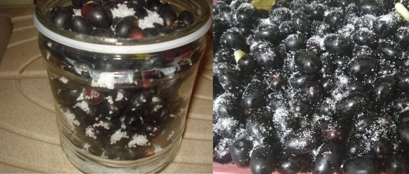 Olive nere sotto sale alla pugliese