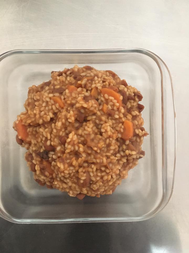 Riso con fagioli e carote