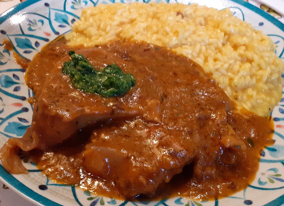 Risotto alla milanese con ossobuco