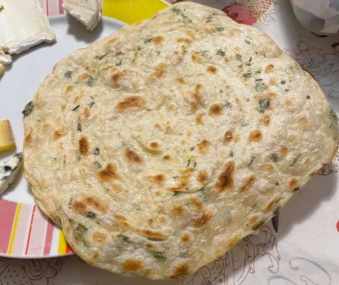 Pancake cinesi al cipollotto