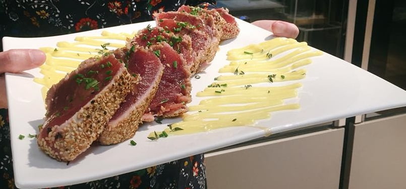 Tonno tataki con miso e maionese