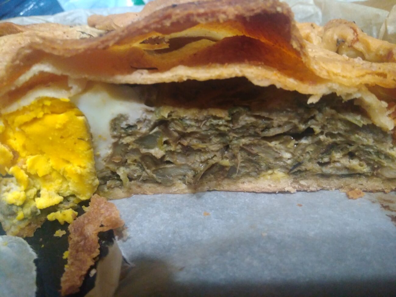 Torta di carciofi detta torta pasqualina
