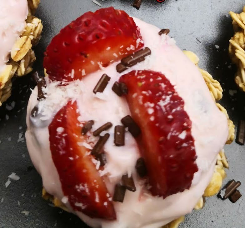 Pasticcini di avena a forma di cestini