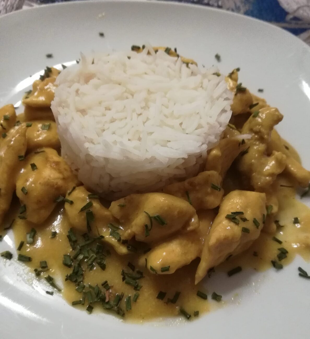 FIT: Riso con pollo al curry ed agretti