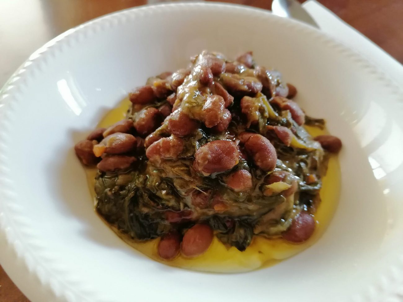 Bietole con fagioli borlotti : la ricetta di un contorno vegetariano