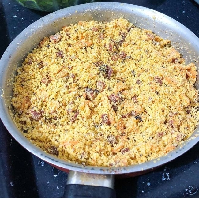 Farofa di mais , ricetta brasiliana salata