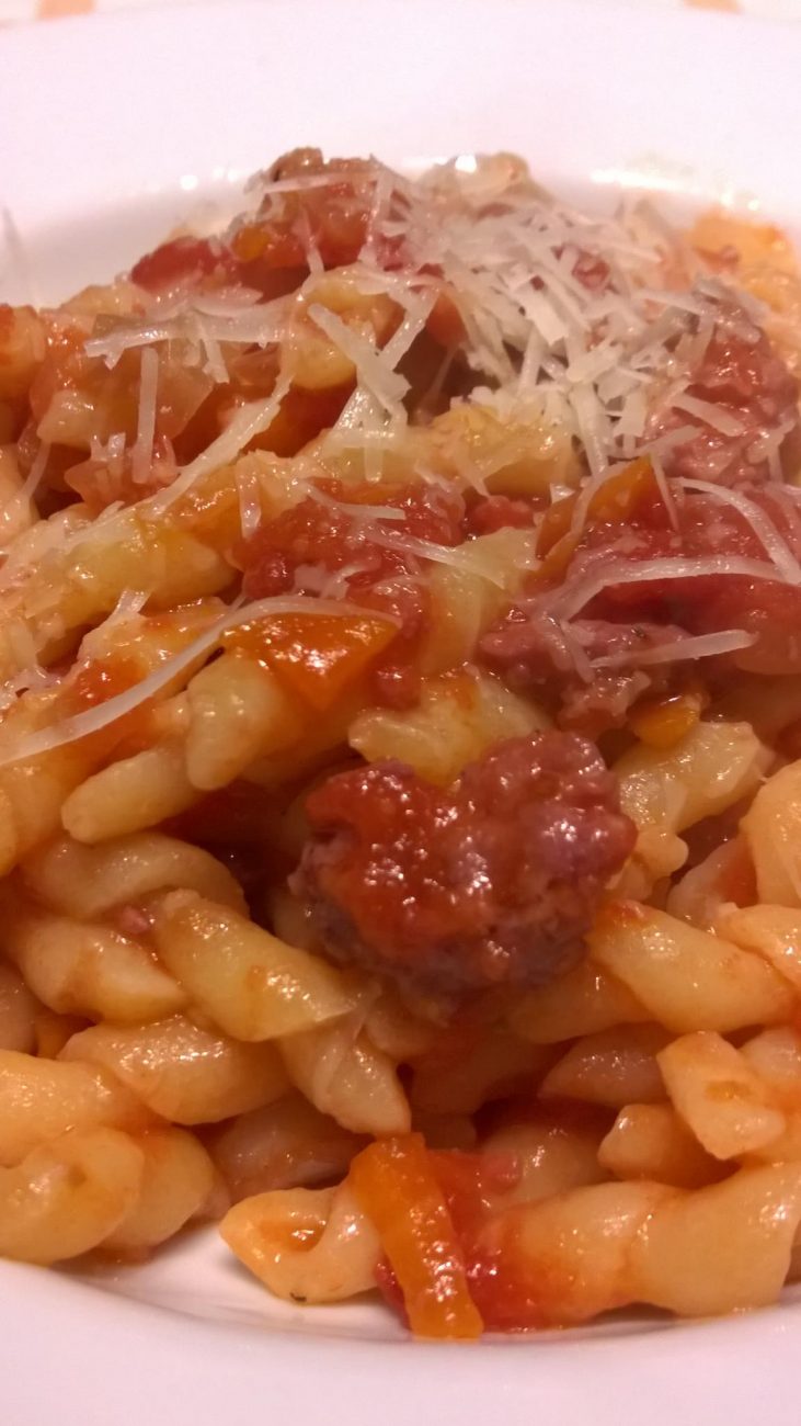 Fusilli alla silana, primo piatto tipico della Calabria